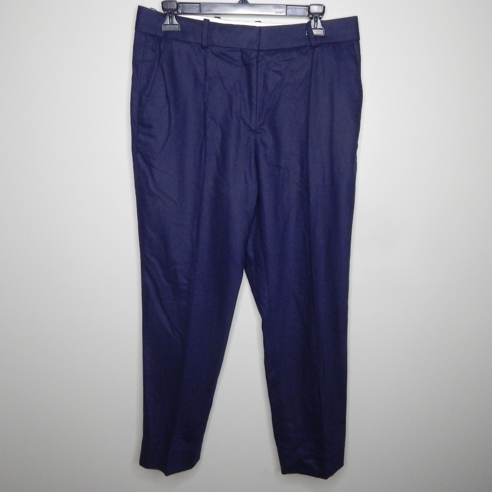 everlane women wool pants sz 6 navy